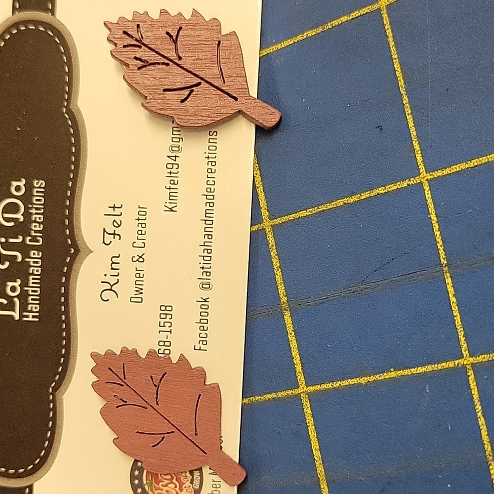 La Ti Da Handmade Leaf Leaves 1 Earrings Fall Autumn Thanksgiving 12$